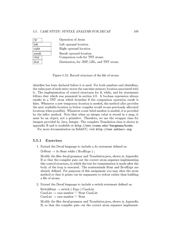 Compiler Design: Theory, Tools, and Examples - Page 199
